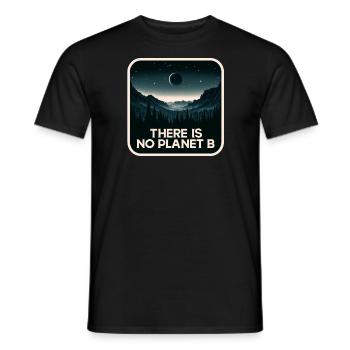 There is no Planet B - Männer T-Shirt - Schwarz - Vorne - AI Model Male 178 light (178cm)