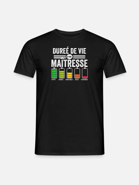 Cadeau maitresse d'école humour maitresse - T-shirt homme - noir