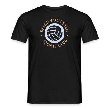 Beach-volley - T-shirt homme - noir - Devant - AI Model Male 178 light (178cm)