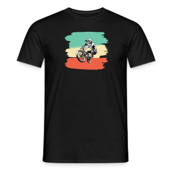BMX Action - Männer T-Shirt - Schwarz - Vorne - AI Model Male 178 light (178cm)