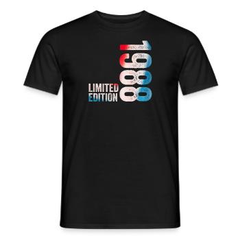 1988 Limited Edition 1988 Birthday Gift - Men's T-Shirt - black - Front - AI Model Male 178 light (178cm)