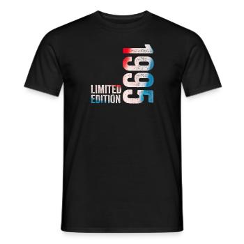 1995 Birthday Gift 1995 Limited Edition - Men's T-Shirt - black - Front - AI Model Male 178 light (178cm)