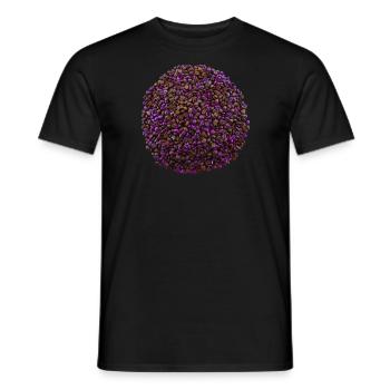 Beans Purple - tas de couleur sur les haricots - T-shirt homme - noir - Devant - AI Model Male 178 light (178cm)