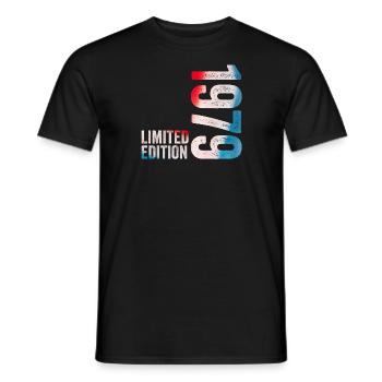 1979 Limitiertes Geburtstagsgeschenk 1979 - Männer T-Shirt - Schwarz - Vorne - AI Model Male 178 light (178cm)