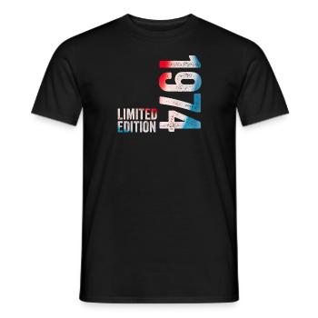 1974 Limited Edition Birthday Gift 1974 - Men's T-Shirt - black - Front - AI Model Male 178 light (178cm)
