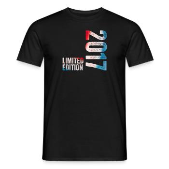 2017 Limited Edition Birthday Gift 2017 - Men's T-Shirt - black - Front - AI Model Male 178 light (178cm)