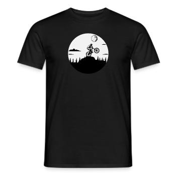 Cyclist Bike Gift Humor Cycling Funny Bike - Men's T-Shirt - black - Front - AI Model Male 178 light (178cm)