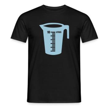 Braud liter recipient - Männer T-Shirt - Schwarz - Vorne - AI Model Male 178 light (178cm)