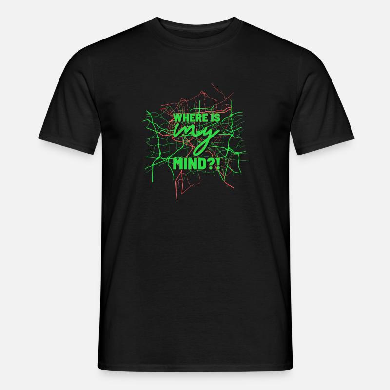 Where is my mind - Männer T-Shirt - Schwarz