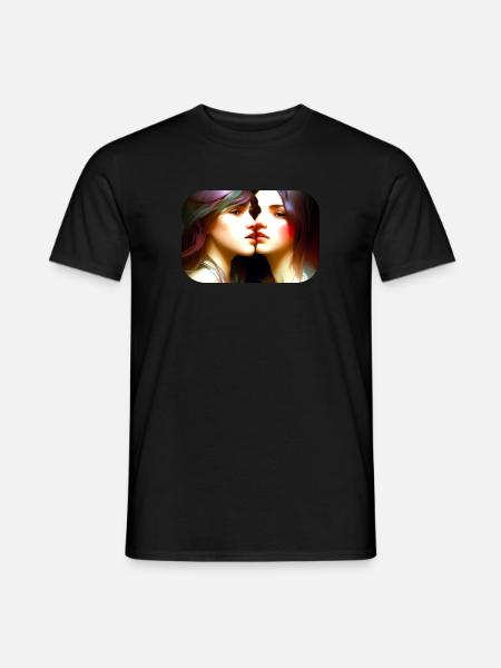 Zwei Mädchen zusammen - Männer T-Shirt - 