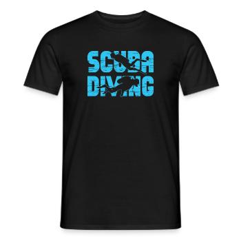 Tauchen Diving Vintage Underwater Sprüche - Männer T-Shirt - Schwarz - Vorne - AI Model Male 178 light (178cm)