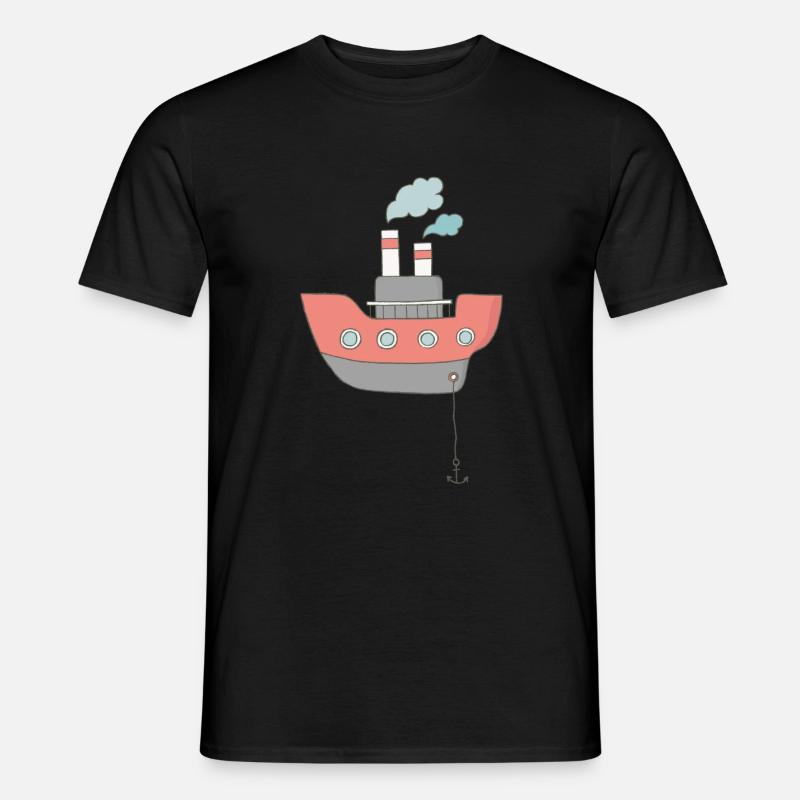 Boot - Männer T-Shirt - Schwarz