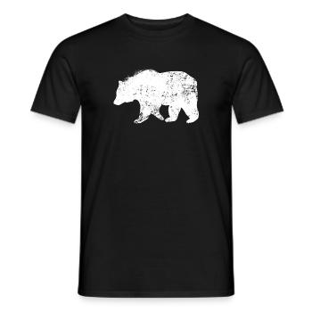 bear - Men's T-Shirt - black - Front - AI Model Male 178 light (178cm)