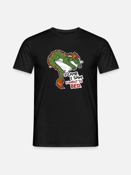 I came. I saw. I went to Bed - Männer T-Shirt - Schwarz
