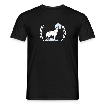 loup - T-shirt homme - noir - Devant - AI Model Male 178 light (178cm)