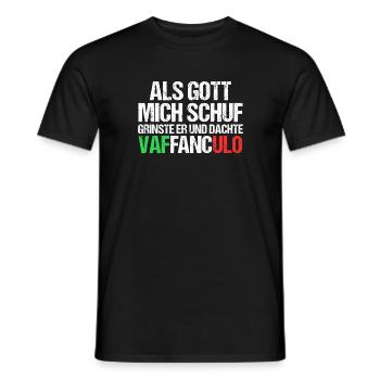 Italien Italiener Vaffanculo - Männer T-Shirt - Schwarz - Vorne - AI Model Male 178 light (178cm)