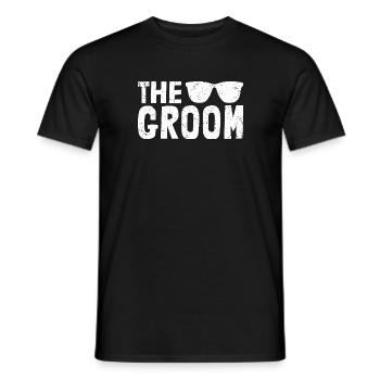 Le mariage du marié | Enterrement de vie de jeune fille - T-shirt homme - noir - Devant - AI Model Male 178 light (178cm)