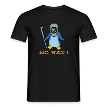 hockey feldhockey torwart no way hockeytormann - Männer T-Shirt - Schwarz - Vorne - AI Model Male 178 light (178cm)