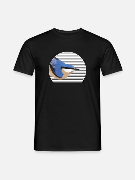 Kleiber Vogel Vogelfreund Vogelbeobachter - Männer T-Shirt - Schwarz