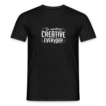 Do Something Creative Everyday - Designer - Men's T-Shirt - black - Front - AI Model Male 178 light (178cm)
