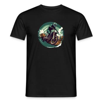 Motocross, Offroad-Motorradrennen, Dirtbiken - Männer T-Shirt - Schwarz - Vorne - AI Model Male 178 light (178cm)
