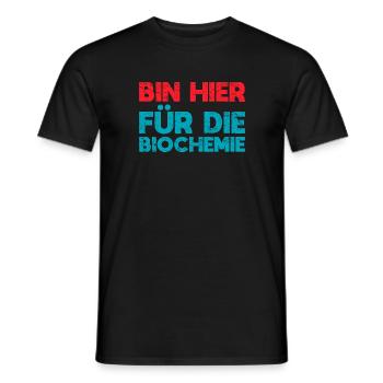 Bin Hier Für Die Biochemie - Männer T-Shirt - Schwarz - Vorne - AI Model Male 178 light (178cm)