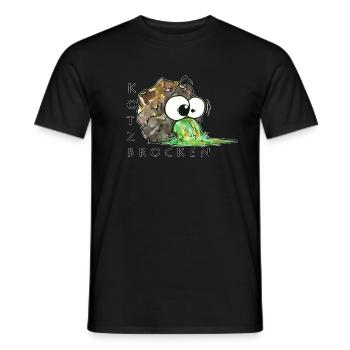 Morceaux de vomi - T-shirt homme - noir - Devant - AI Model Male 178 light (178cm)