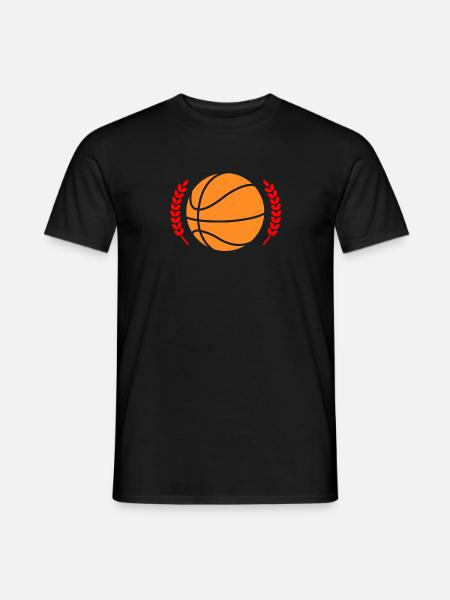 Basketball wappen - Männer T-Shirt - Schwarz