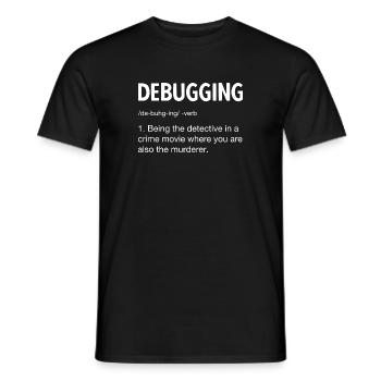 Programmierer Softwareentwickler Coder Sprüche - Männer T-Shirt - Schwarz - Vorne - AI Model Male 178 light (178cm)