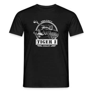Military Leopard Tank Soldier Tiger Panther - Men's T-Shirt - black - Front - AI Model Male 178 light (178cm)