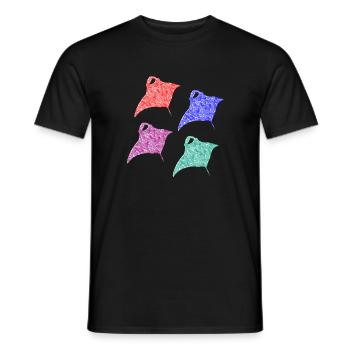 Raie Manta - T-shirt homme - noir - Devant - AI Model Male 178 light (178cm)