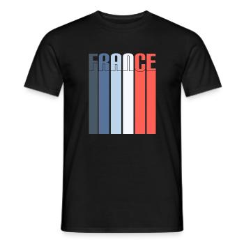 FRANCE - T-shirt homme - noir - Devant - AI Model Male 178 light (178cm)