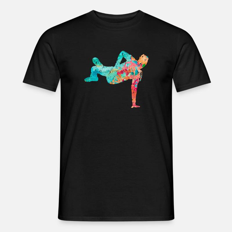 Breakdance Breakdancer PopArt - Men's T-Shirt - black