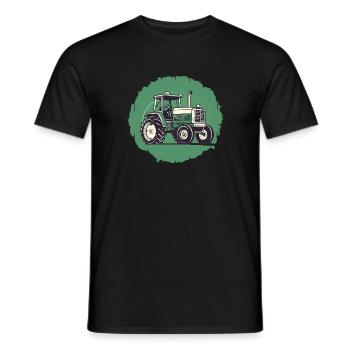 Tractor, Agricultural Machinery, Agriculture - Men's T-Shirt - black - Front - AI Model Male 178 light (178cm)