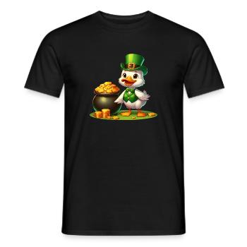 St. Patricks Day Elefant Grün - Männer T-Shirt - Schwarz - Vorne - AI Model Male 178 light (178cm)