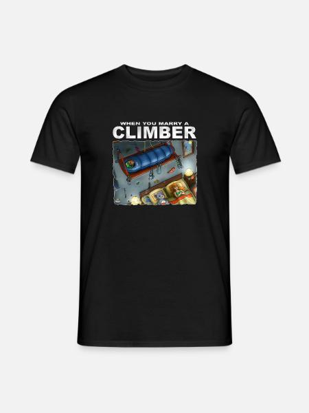 When You Marry A Climber - Men's T-Shirt - black