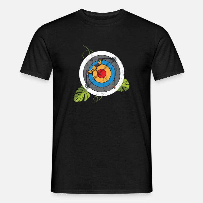 Bogenschützen Zielscheibe Compound Bogen - Männer T-Shirt - Schwarz