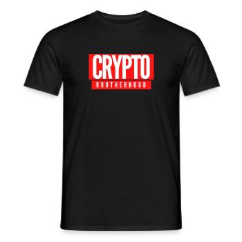 CRYPTO - Männer T-Shirt - Schwarz - Vorne - AI Model Male 178 light (178cm)