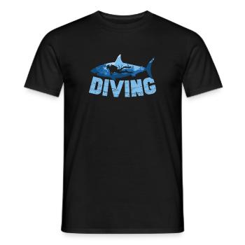 Tauchen Diving Vintage Underwater Sprüche - Männer T-Shirt - Schwarz - Vorne - AI Model Male 178 light (178cm)