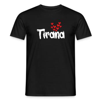 Tirana - Men's T-Shirt - black - Front - AI Model Male 178 light (178cm)