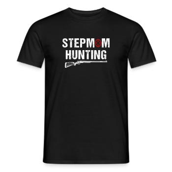 Stiefmütter JagenVintage Stepmom Hunting Sprüche - Männer T-Shirt - Schwarz - Vorne - AI Model Male 178 light (178cm)
