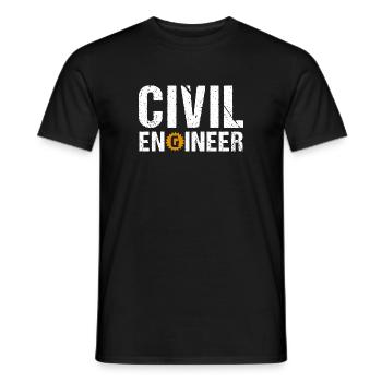 Mechanical Engineer - Maschinenbauingenieur Vintag - Männer T-Shirt - Schwarz - Vorne - AI Model Male 178 light (178cm)