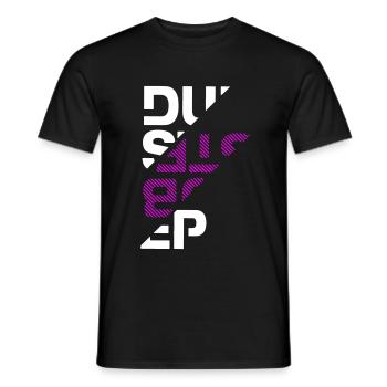 Dubstep typography - Men's T-Shirt - black - Front - AI Model Male 178 light (178cm)