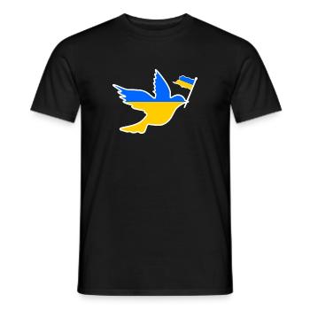 Ukraine - T-shirt homme - noir - Devant - AI Model Male 178 light (178cm)