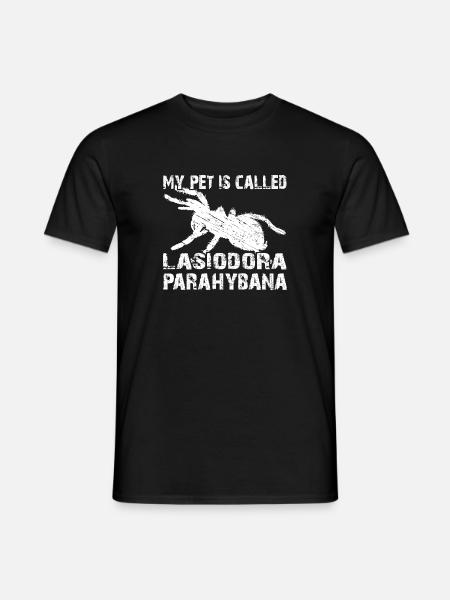 Mein Haustier heisst Lasiodora Parahybana - Männer T-Shirt - Schwarz