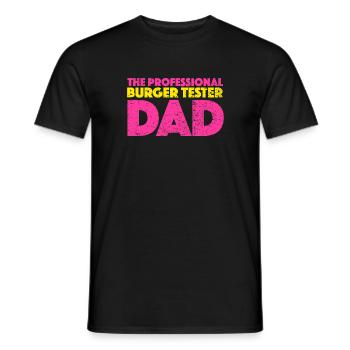 The Professional Burger Tester Dad - Männer T-Shirt - Schwarz - Vorne - AI Model Male 178 light (178cm)