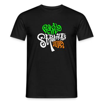 trèfle Saint Patrick design unique Saint Patrick - T-shirt homme - noir - Devant - AI Model Male 178 light (178cm)