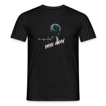 Motorcycle drive away design - Men's T-Shirt - black - Front - AI Model Male 178 light (178cm)