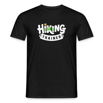 Hiking Trainer Präsent Outdoor Abenteuer Guide - Männer T-Shirt - Schwarz - Vorne - AI Model Male 178 light (178cm)
