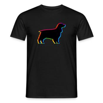 CMYK English Cocker Spaniel - Männer T-Shirt - Schwarz - Vorne - AI Model Male 178 light (178cm)